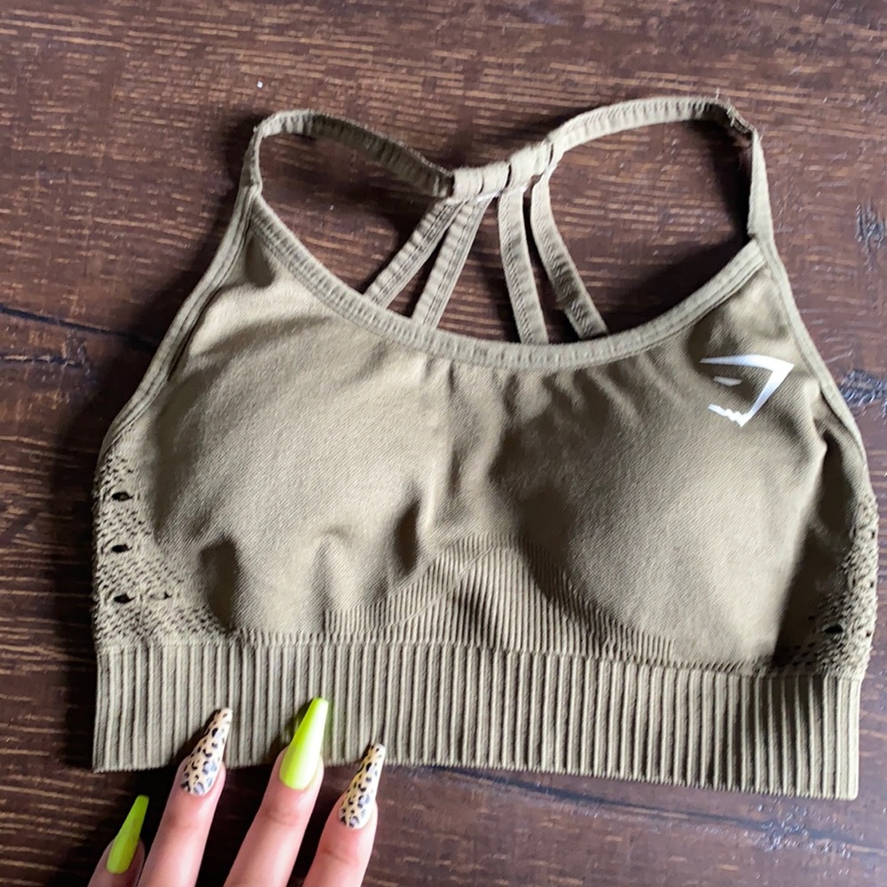 Gymshark Seamless Bra - GREEN